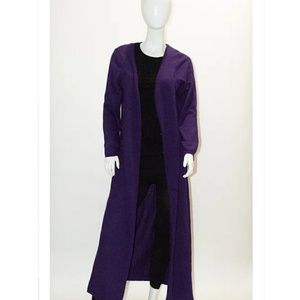 Long purple sweater